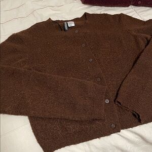 H&M Divided Chocolate Knit Sweater